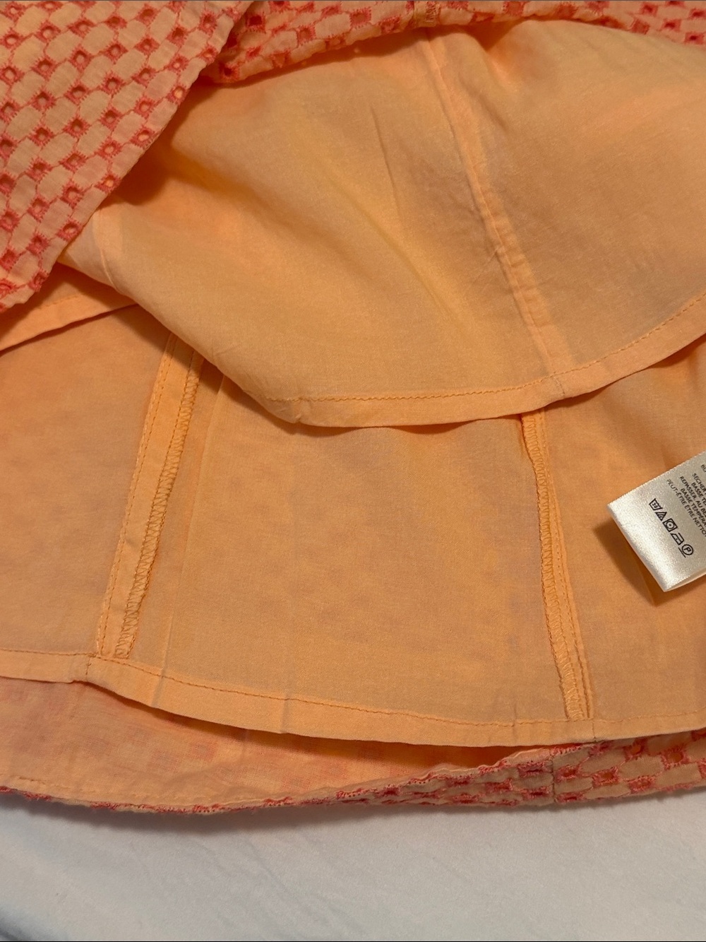 NWT! FREE PEOPLE Off-Shoulder Peach Mini Dress - Picture 7 of 8